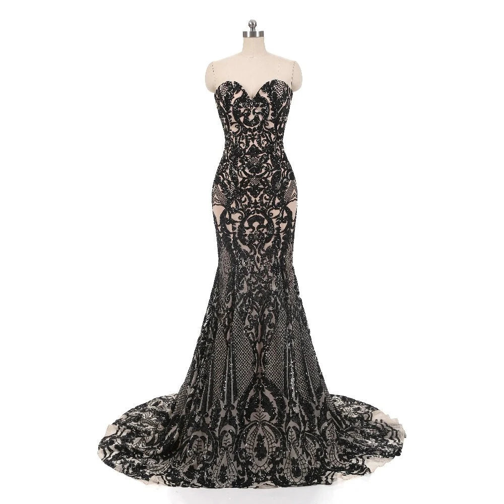 Vintage Black Lace Bohemian Lace Dress