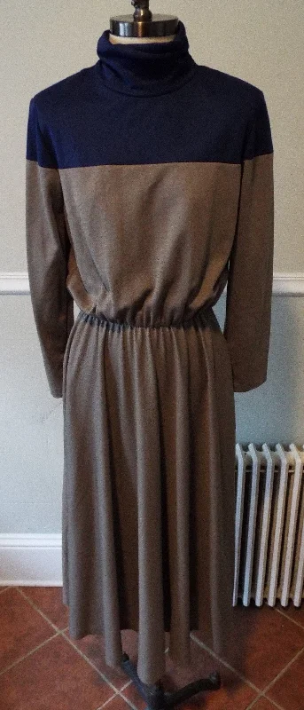 Vintage Long Sleeve Dress by Bedford Fair High-Waisted Maxi Skirt