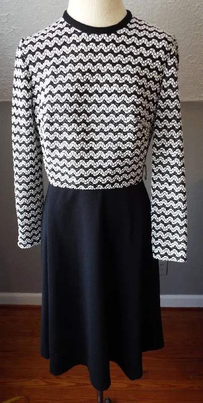 Vintage Long Sleeve Dress by Lady Carol Casual Long Skirt