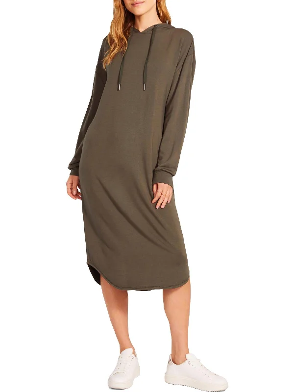 Camden Womens Long Sleeves Calf Midi Dress Elegant Midi Look