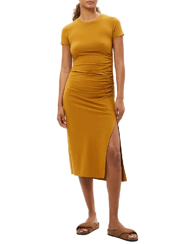 Theory Shirred Midi Dress Midi Skirt Trend