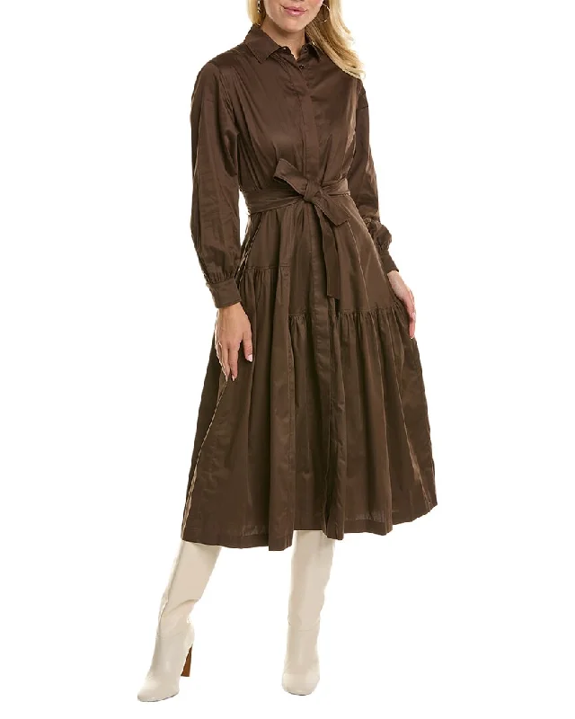 Max Mara Olimpia Shirtdress Relaxed Shirt Gown